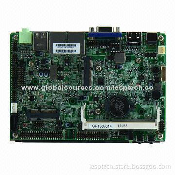 Embedded board computer, 3.5", N2600 CPU, 6 x COM, 2 x GLAN, VGA/HDMI/LVDS, MINI-PCIe, mSATA, 12V DC